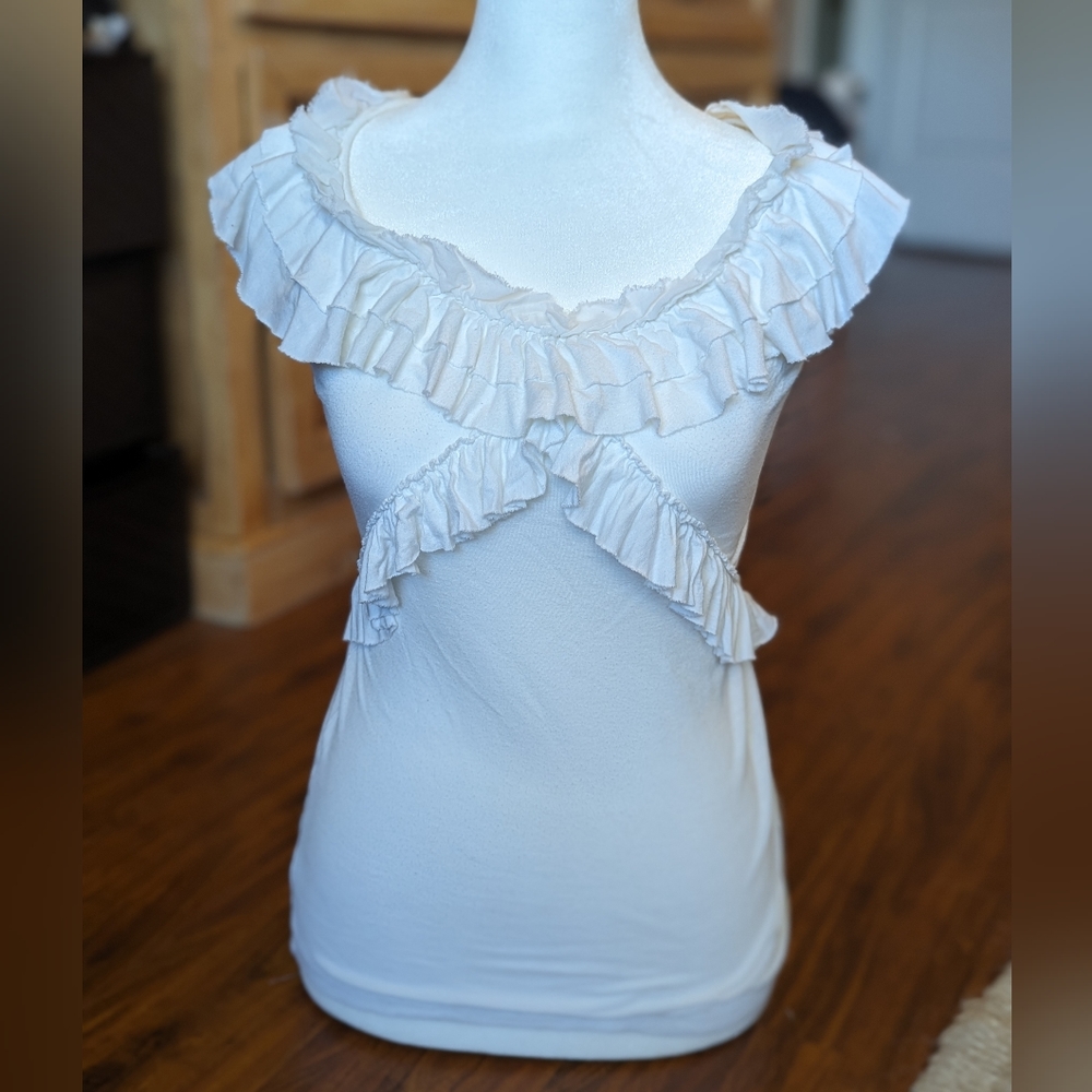 Buffalo white blouse size small